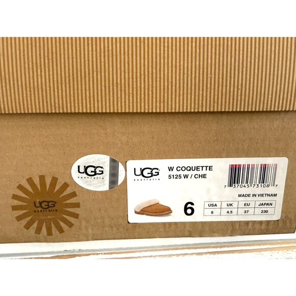 UGG Coquette Mules Size 6, Chestnut Slipper 2125, Excellent Condition - Picture 3 of 10